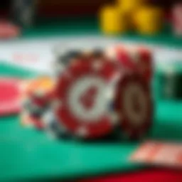 Symbolic representation of casino chips