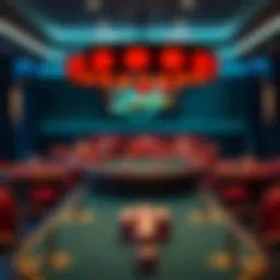 A captivating online poker table setup