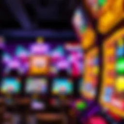 Vibrant online slot machine game interface